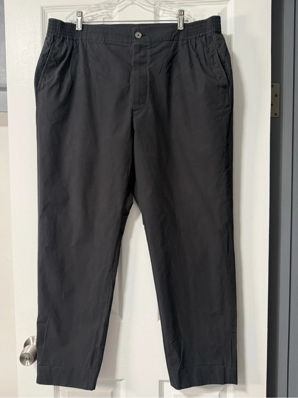 Gucci Men's Gray 100% Cotton Elastic Waist Trousers Pants Size IT 54
